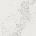 Caesarstone 5031 Statuario Maximus white veined surface.