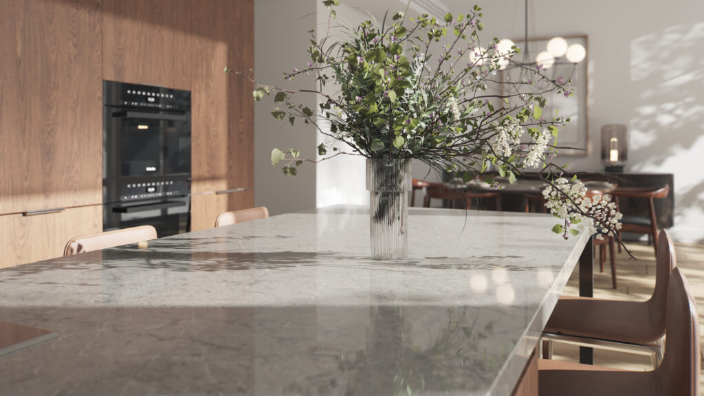 Caesarstone 5133 Symphony Grey Kitchen