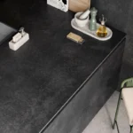 Caesarstone porcelain  311 Graphite Metal kitchen