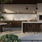 Caesarstone Porcelain 583 Crestone outdoor kitchen