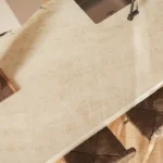 Caesarstone Porcelain 584 Opal Taj living kitchen