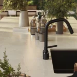 Caesarstone Porcelain 915 Almond Stone kitchen